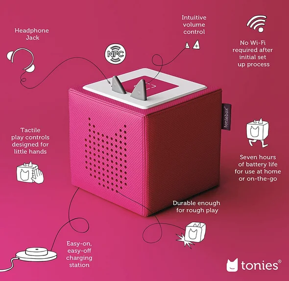 Age-appropriate puzzles Toniebox Starter Set Pink