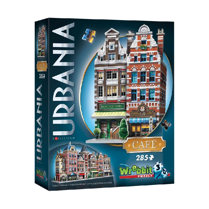 Time-consuming puzzles Wrebbit Urbania Collection Cafe 3D Puzzle - 285 pcs