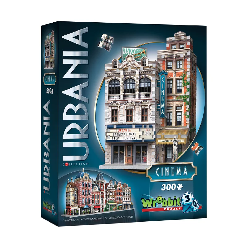 Multi-level puzzles Wrebbit Urbania Collection Cinema 3D Puzzle - 300 pcs