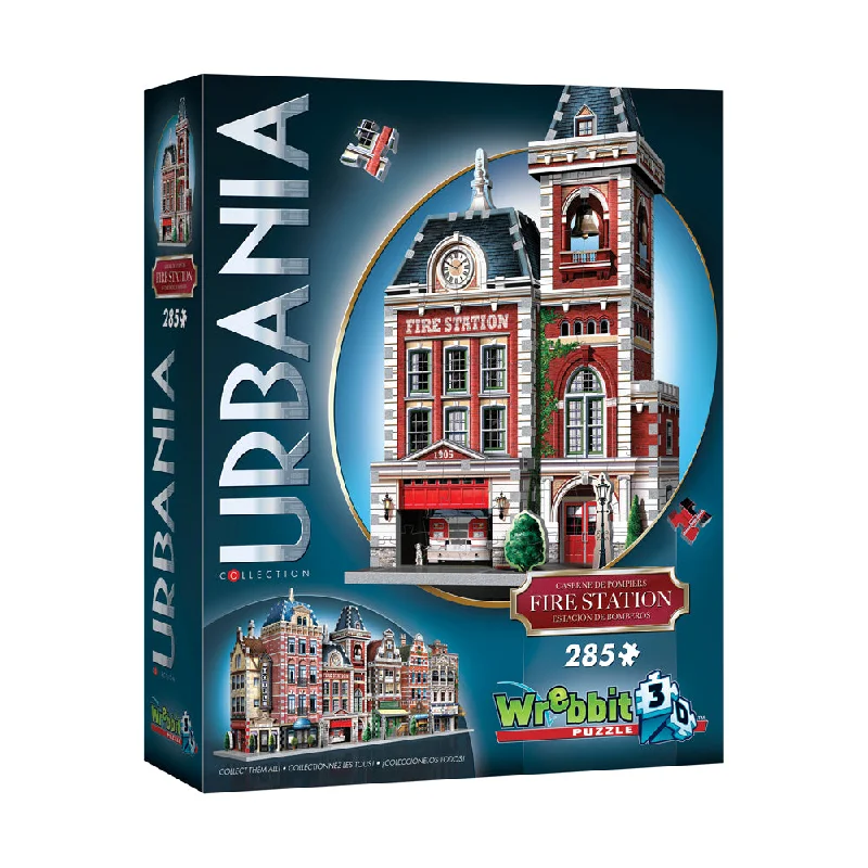 Time-consuming puzzles Wrebbit Urbania Collection Fire Station 3D Puzzle - 285 Pieces