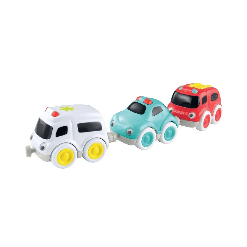 Fun toy carsWhizz World Emergency Magnetic Trio Set