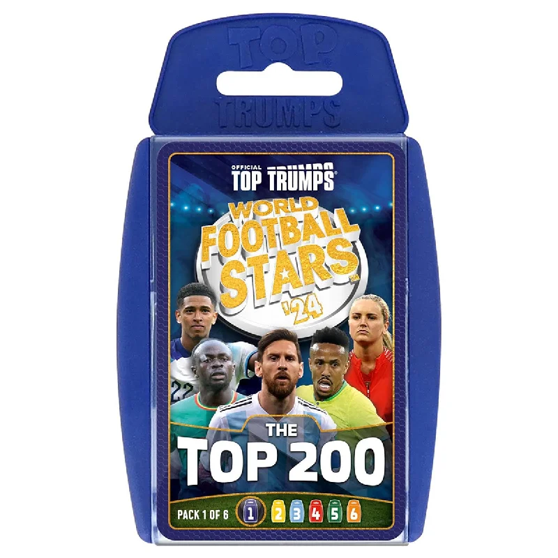 Logical puzzles World Football Stars '24 Top 200 Top Trumps Card Game (Pack 1 of 6)