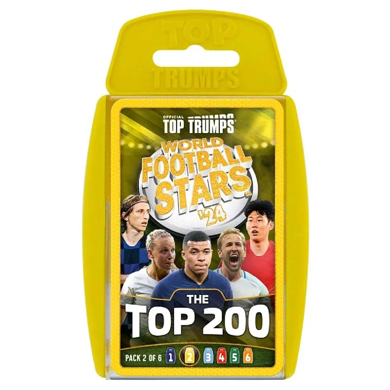 Educational games World Football Stars '24 Top 200 Top Trumps Card Game (Pack 2 of 6)