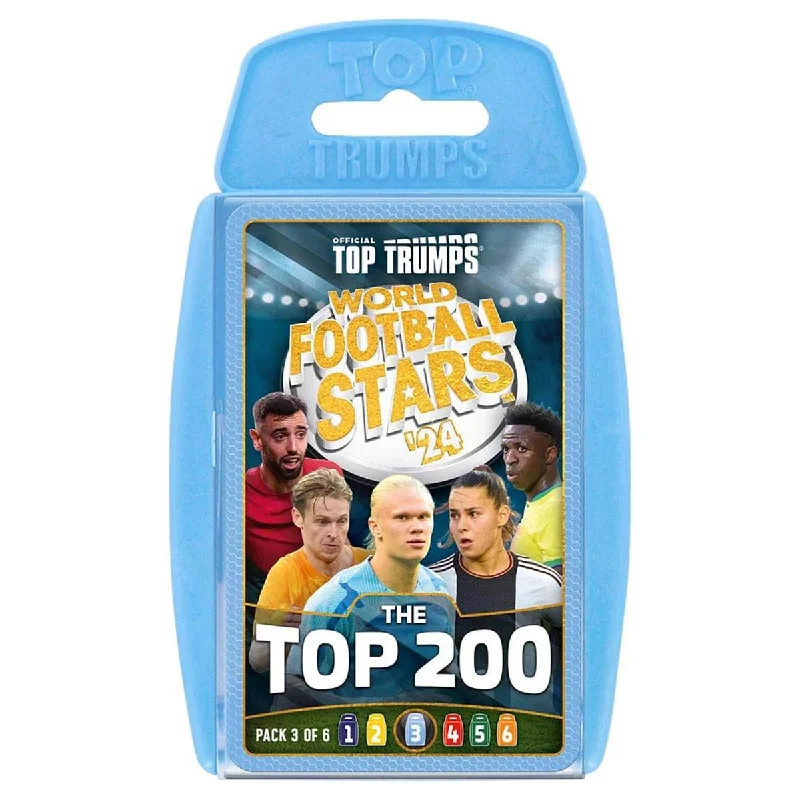 Age-appropriate puzzles World Football Stars '24 Top 200 Top Trumps Card Game (Pack 3 of 6)