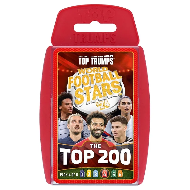 Logical puzzles World Football Stars '24 Top 200 Top Trumps Card Game (Pack 4 of 6)