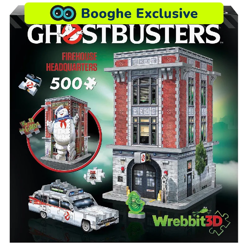 Social games Wrebbit Ghostbusters Firehouse Headquarters 500 Piece 3D Puzzle